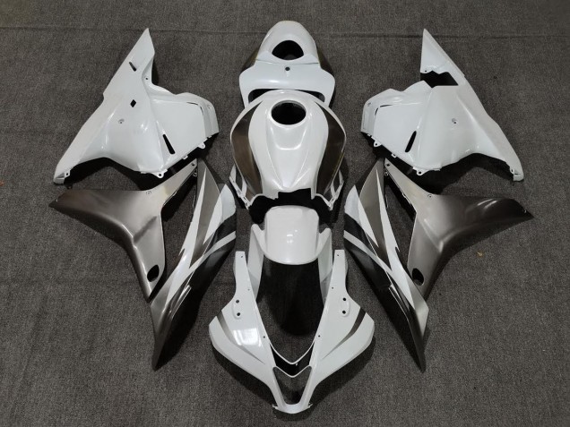 Online 2009-2012 Honda CBR600RR Fairings - Gloss White and Silver