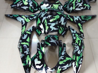 Online 2009-2012 Honda CBR600RR Fairings - Green Snow Camo