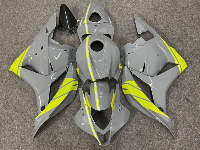 Online 2009-2012 Honda CBR600RR Fairings - Nardo Grey and High Viz Yellow