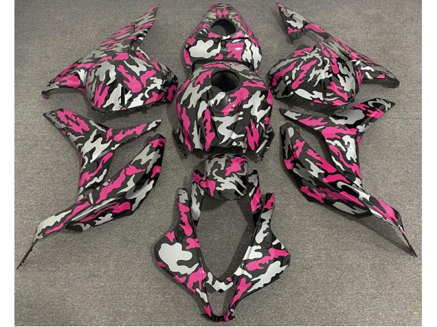 Online 2009-2012 Honda CBR600RR Fairings - Pink and Silver Camo Online 2009-2012 Honda CBR600RR Fairings - Pink and Silver Camo