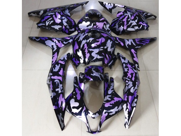 Online 2009-2012 Honda CBR600RR Fairings - Purple Snow Camo Online 2009-2012 Honda CBR600RR Fairings - Purple Snow Camo