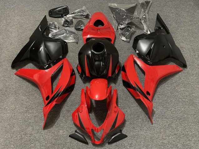 Online 2009-2012 Honda CBR600RR Fairings - Red and Matte Black Online 2009-2012 Honda CBR600RR Fairings - Red and Matte Black