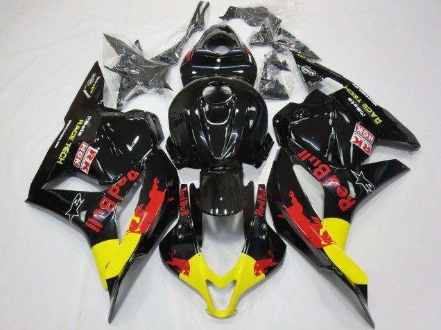 Online 2009-2012 Honda CBR600RR Fairings - Red Bull Gloss Black