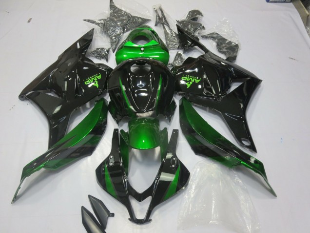 Online 2009-2012 Honda CBR600RR Fairings - Special Green Gloss Black