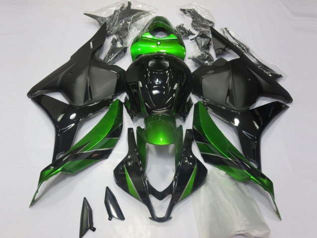 Online 2009-2012 Honda CBR600RR Fairings - Special Green Matte Black