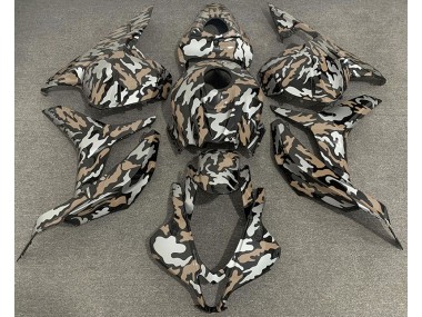 Online 2009-2012 Honda CBR600RR Fairings - Tan and Silver Camo