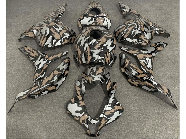 Online 2009-2012 Honda CBR600RR Fairings - Tan and Silver Camo Online 2009-2012 Honda CBR600RR Fairings - Tan and Silver Camo