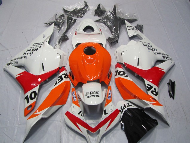 Online 2009-2012 Honda CBR600RR Fairings - White and Red Repsol Online 2009-2012 Honda CBR600RR Fairings - White and Red Repsol