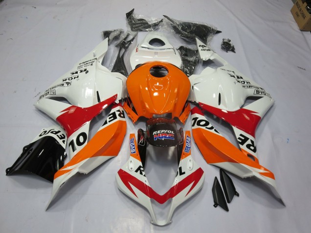 Online 2009-2012 Honda CBR600RR Fairings - White Repsol Online 2009-2012 Honda CBR600RR Fairings - White Repsol