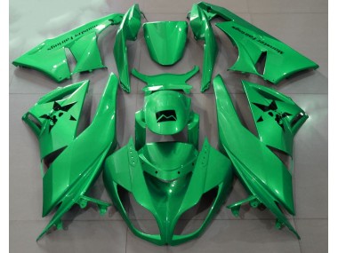 Online 2009-2012 Kawasaki ZX6R Fairings - Gloss Green & Custom Logos