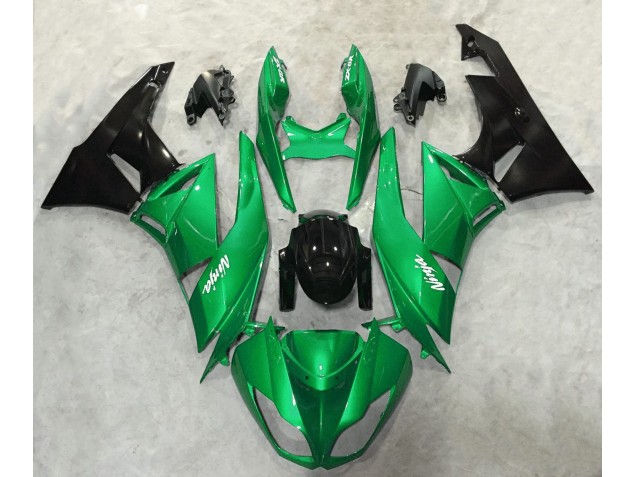 Online 2009-2012 Kawasaki ZX6R Fairings - Vibrant Green Gloss