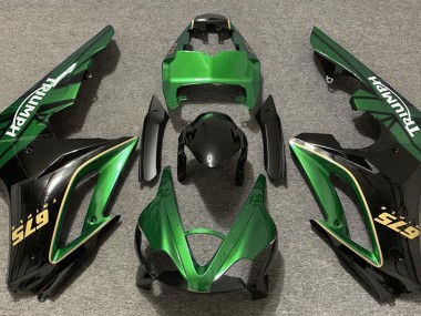 Online 2009-2012 Triumph Daytona 675 Fairings - Gloss Green and Black