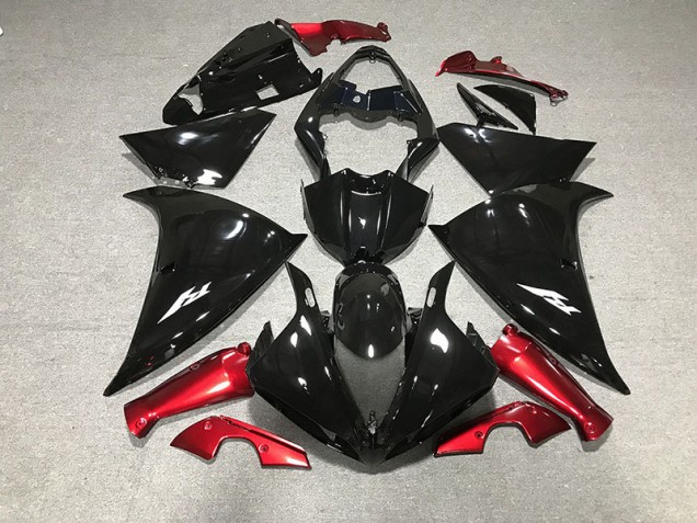Online 2009-2012 Yamaha R1 Fairings - Gloss Black & Red Online 2009-2012 Yamaha R1 Fairings - Gloss Black & Red