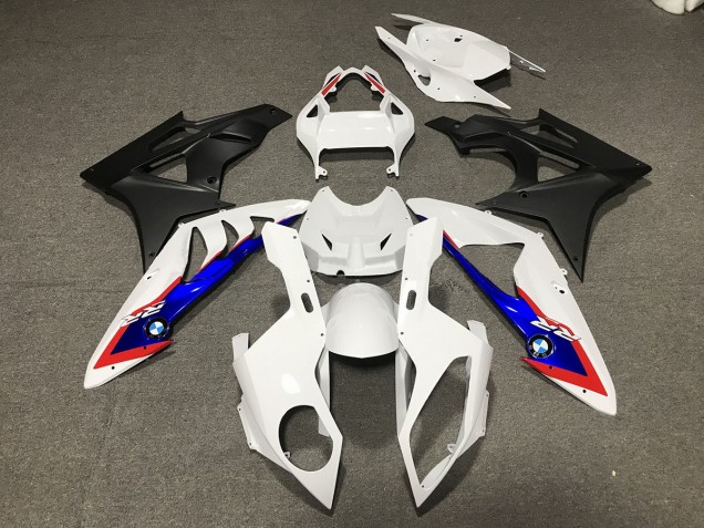 Online 2009-2016 BMW S1000RR Fairings - White Matte Black Online 2009-2016 BMW S1000RR Fairings - White Matte Black