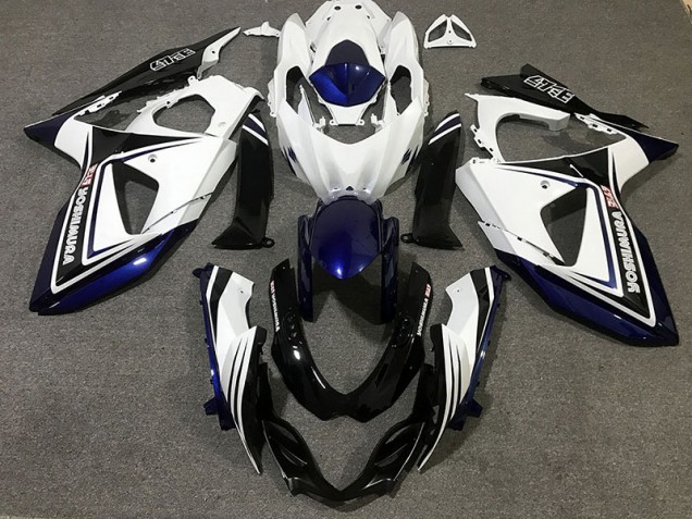Online 2009-2016 Suzuki GSXR 1000 Fairings - Blue Black and white