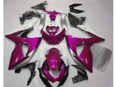Online 2009-2016 Suzuki GSXR 1000 Fairings - Gloss Pink & White