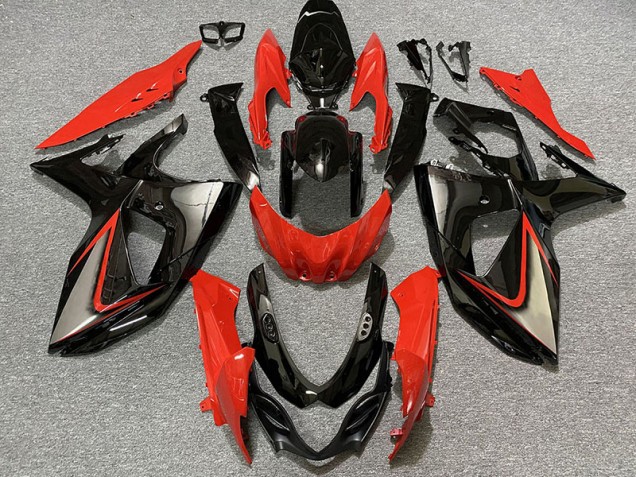 Online 2009-2016 Suzuki GSXR 1000 Fairings - Gloss Red and Black