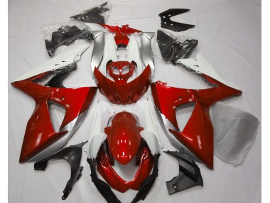 Online 2009-2016 Suzuki GSXR 1000 Fairings - Gloss Red & White
