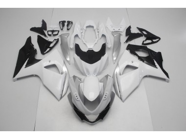 Online 2009-2016 Suzuki GSXR 1000 Fairings - Gloss White and Silver
