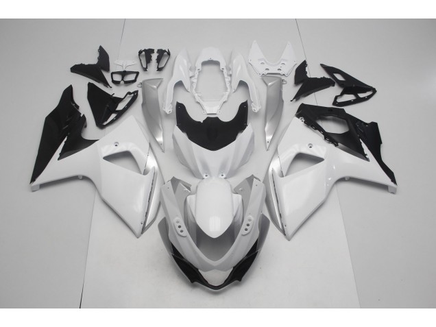 Online 2009-2016 Suzuki GSXR 1000 Fairings - Gloss White and Silver