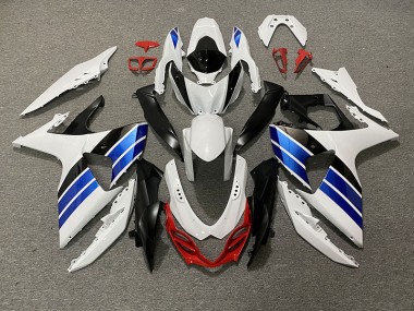 Online 2009-2016 Suzuki GSXR 1000 Fairings - Gloss White Blue Black and Red