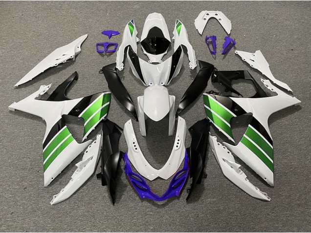 Online 2009-2016 Suzuki GSXR 1000 Fairings - Gloss White Green Black and Purple