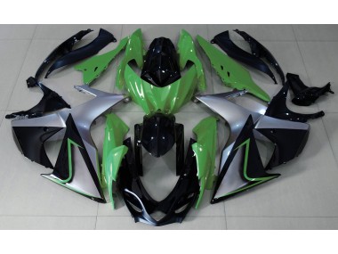 Online 2009-2016 Suzuki GSXR 1000 Fairings - Green Silver and Black