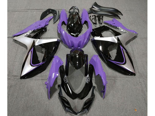 Online 2009-2016 Suzuki GSXR 1000 Fairings - Purple Silver and Black