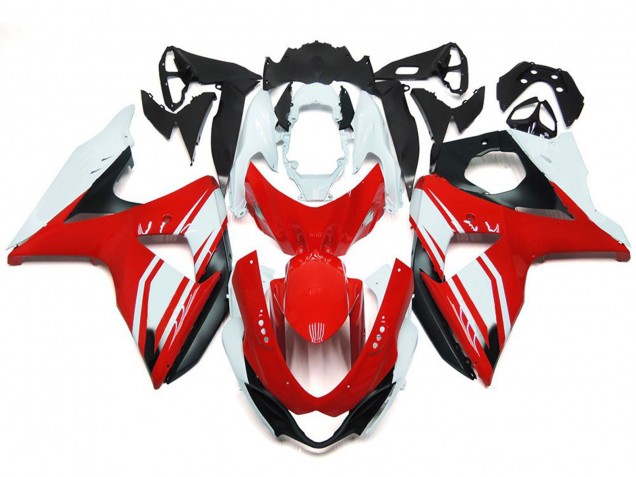 Online 2009-2016 Suzuki GSXR 1000 Fairings - Red Gloss with Black Style