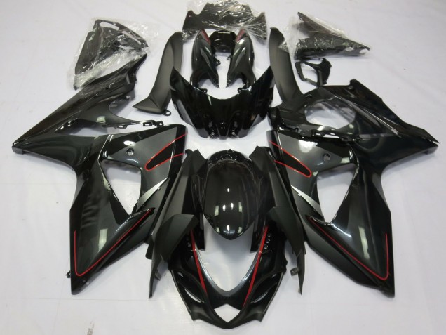 Online 2009-2016 Suzuki GSXR 1000 Fairings - Silver Black and Red Online 2009-2016 Suzuki GSXR 1000 Fairings - Silver Black and Red