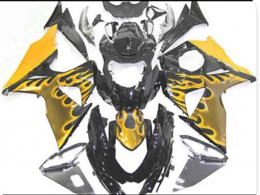 Online 2009-2016 Suzuki GSXR 1000 Fairings - Yellow Flame