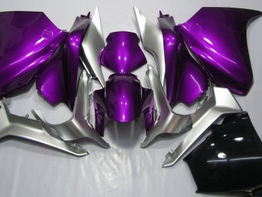 Online 2010-2013 Honda VFR1200 Fairings - Deep Purple and Silver