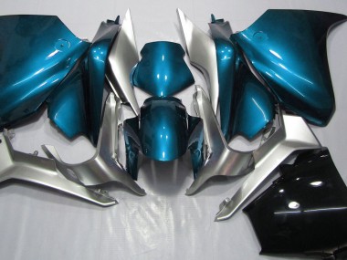 Online 2010-2013 Honda VFR1200 Fairings - Light Blue and Silver