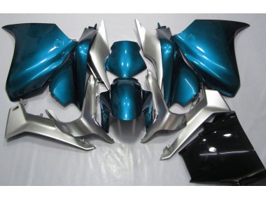 Online 2010-2013 Honda VFR1200 Fairings - Light Blue and Silver