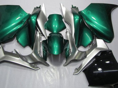 Online 2010-2013 Honda VFR1200 Fairings - Seafoam Green and Silver
