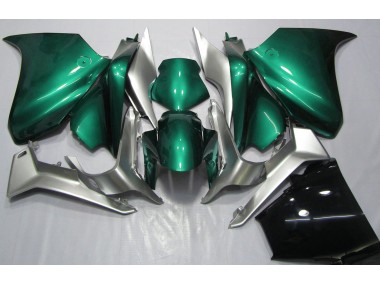Online 2010-2013 Honda VFR1200 Fairings - Seafoam Green and Silver