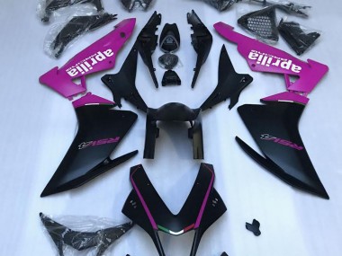 Online 2010-2015 Aprilia RSV4 1000 Fairings - Matte Black & Pink