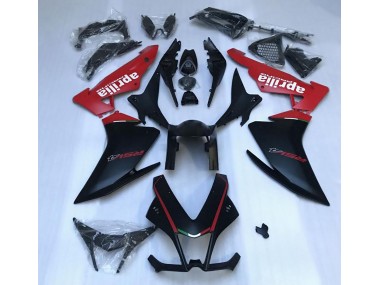 Online 2010-2015 Aprilia RSV4 1000 Fairings - Matte Black & Red