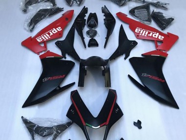 Online 2010-2015 Aprilia RSV4 1000 Fairings - Matte Black & Red