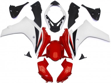 Online 2011-2012 Honda CBR600F Fairings - Red and White Gloss