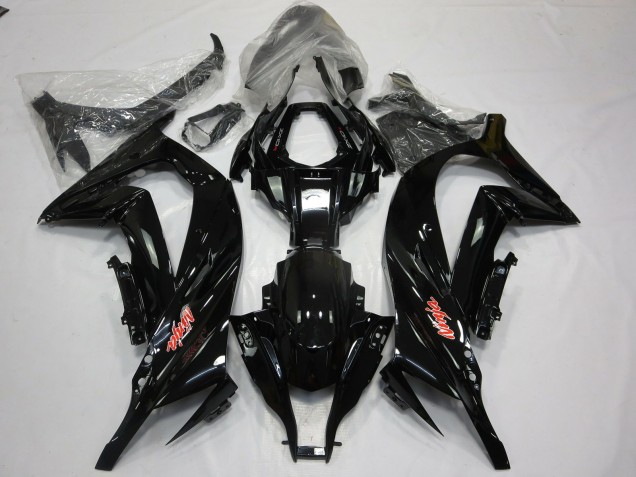 Online 2011-2015 Kawasaki ZX10R Fairings - Gloss Black Red Online 2011-2015 Kawasaki ZX10R Fairings - Gloss Black Red