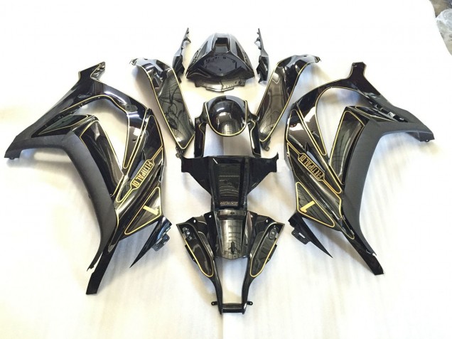 Online 2011-2015 Kawasaki ZX10R Fairings - Gold Trim Online 2011-2015 Kawasaki ZX10R Fairings - Gold Trim