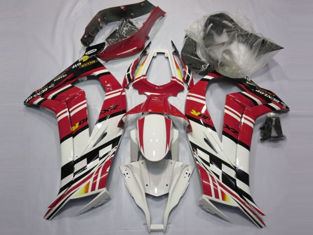 Online 2011-2015 Kawasaki ZX10R Fairings - Red Black and White Online 2011-2015 Kawasaki ZX10R Fairings - Red Black and White