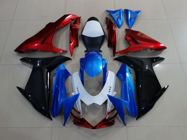 Online 2011-2020 Suzuki GSXR 600-750 Fairings - Blue / Black / Red
