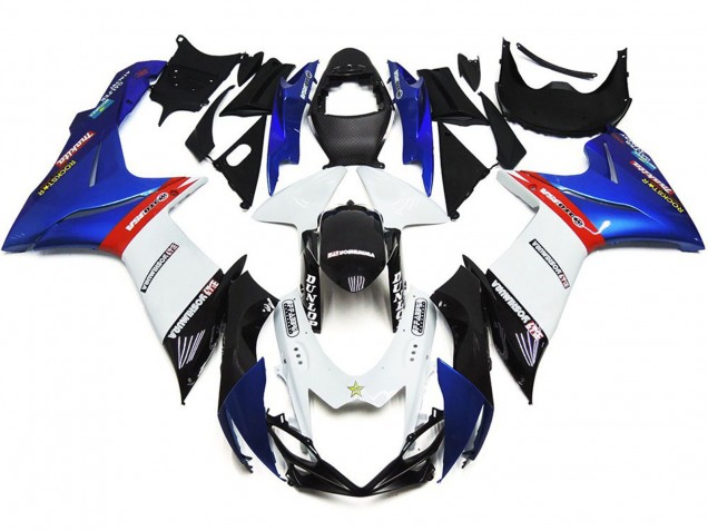 Online 2011-2020 Suzuki GSXR 600-750 Fairings - Custom Logos with Blue and Red Online 2011-2020 Suzuki GSXR 600-750 Fairings - Custom Logos with Blue and Red