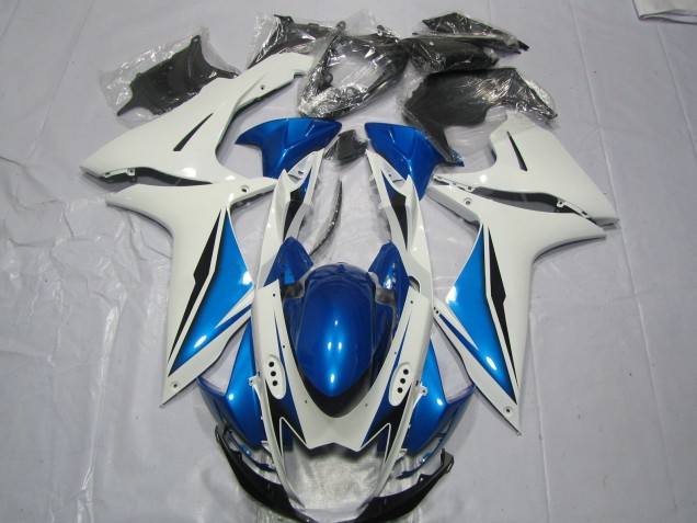 Online 2011-2020 Suzuki GSXR 600-750 Fairings - Light Blue and White Online 2011-2020 Suzuki GSXR 600-750 Fairings - Light Blue and White