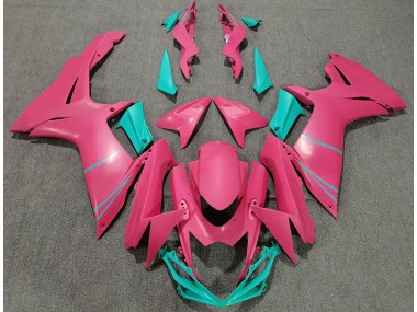 Online 2011-2020 Suzuki GSXR 600-750 Fairings - Matte Hot Pink and Teal