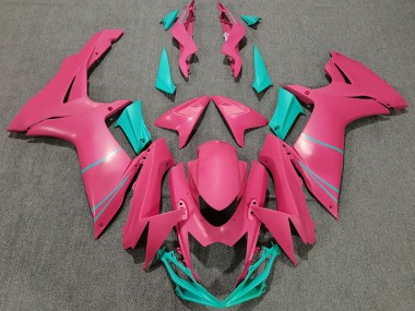 Online 2011-2020 Suzuki GSXR 600-750 Fairings - Matte Hot Pink and Teal