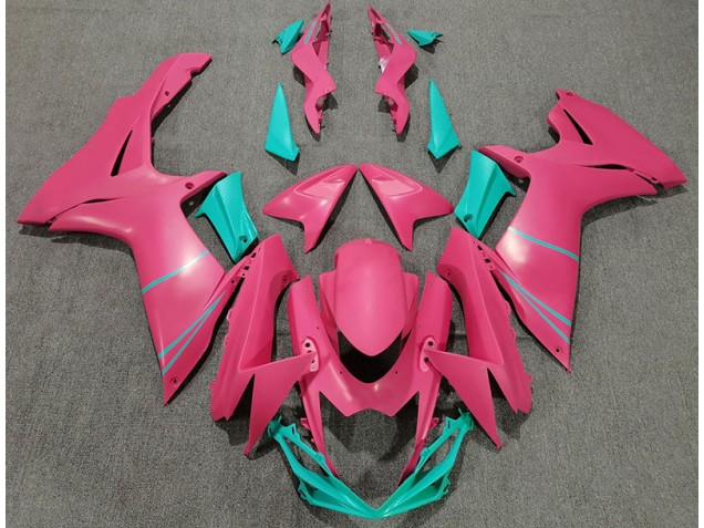 Online 2011-2020 Suzuki GSXR 600-750 Fairings - Matte Hot Pink and Teal