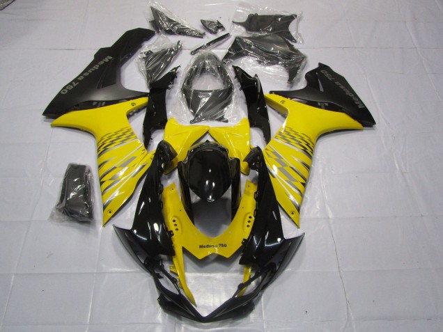Online 2011-2020 Suzuki GSXR 600-750 Fairings - Yellow Matte Black